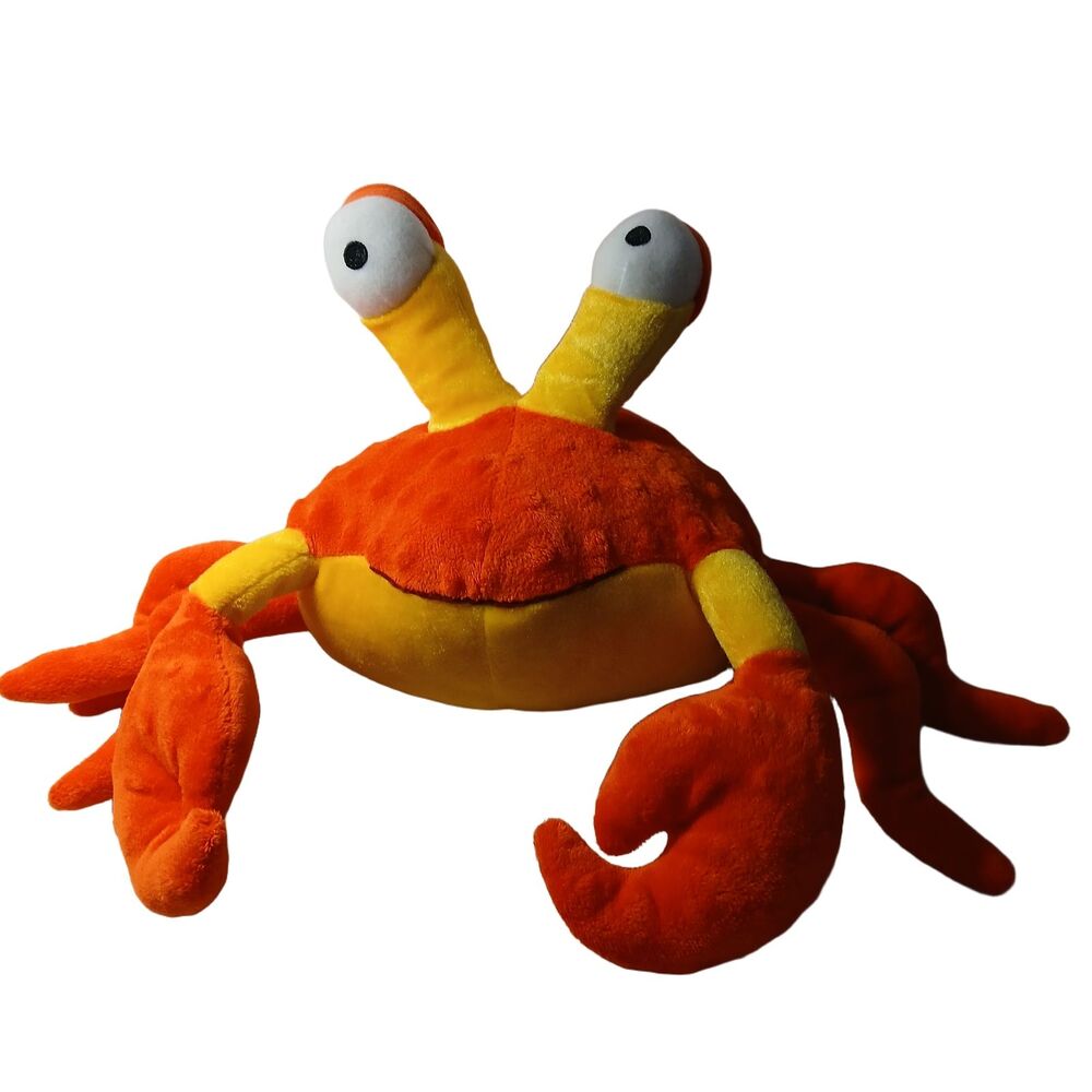 Kohls Cares Yellow Orange Pout Pout Fish Crab Stuffed Plush Animal Toy Doll 16"